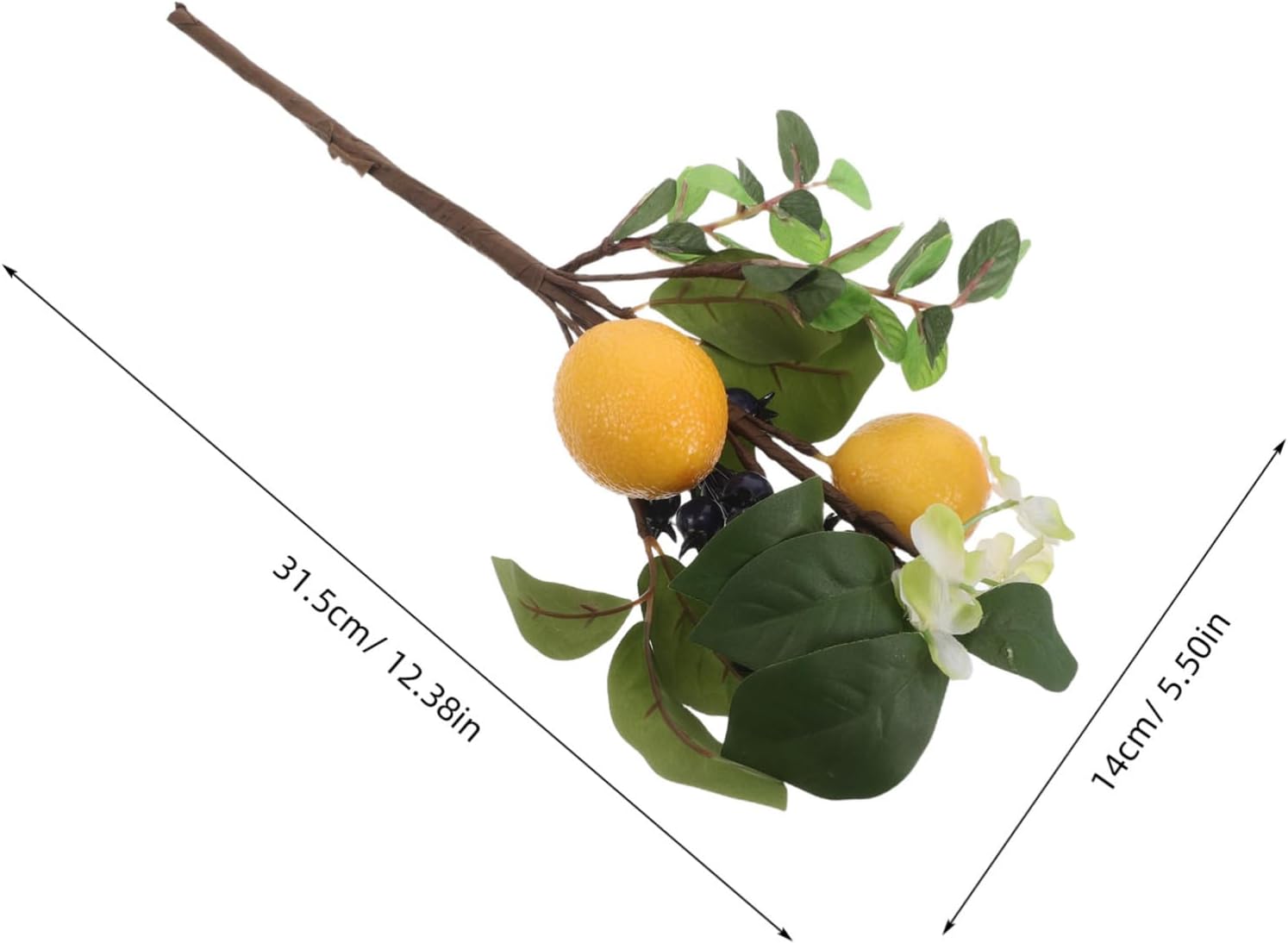Unomor Artificial Spring Lemon Blueberry Fruit Branch
