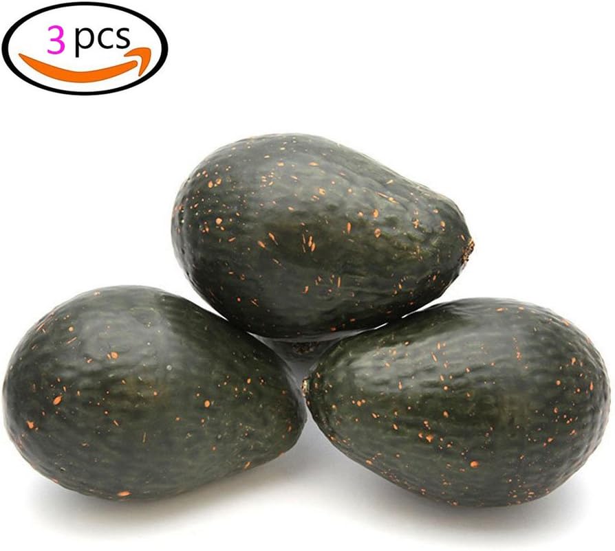3pcs Artificial Avocados for Home Party Decor