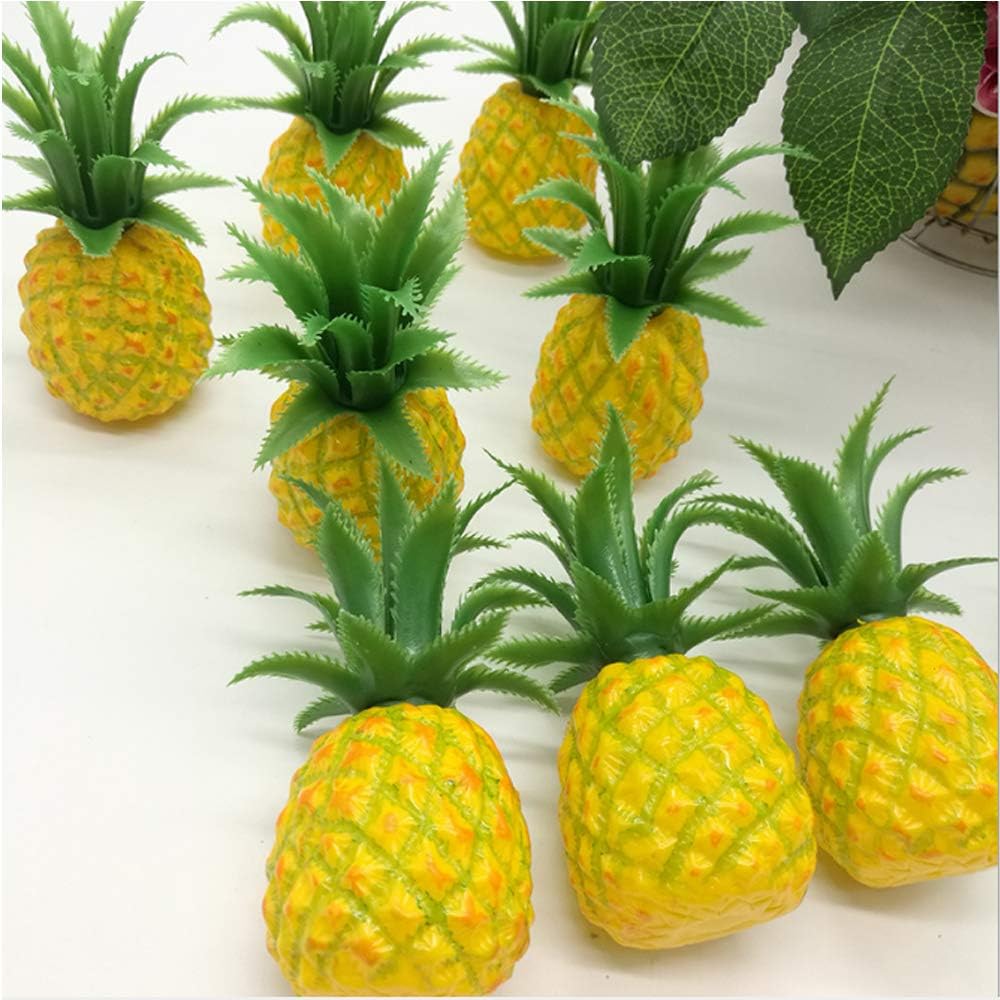 Lifelike Fake Pineapple Artificial Fruit 3 Pcs Decoration
