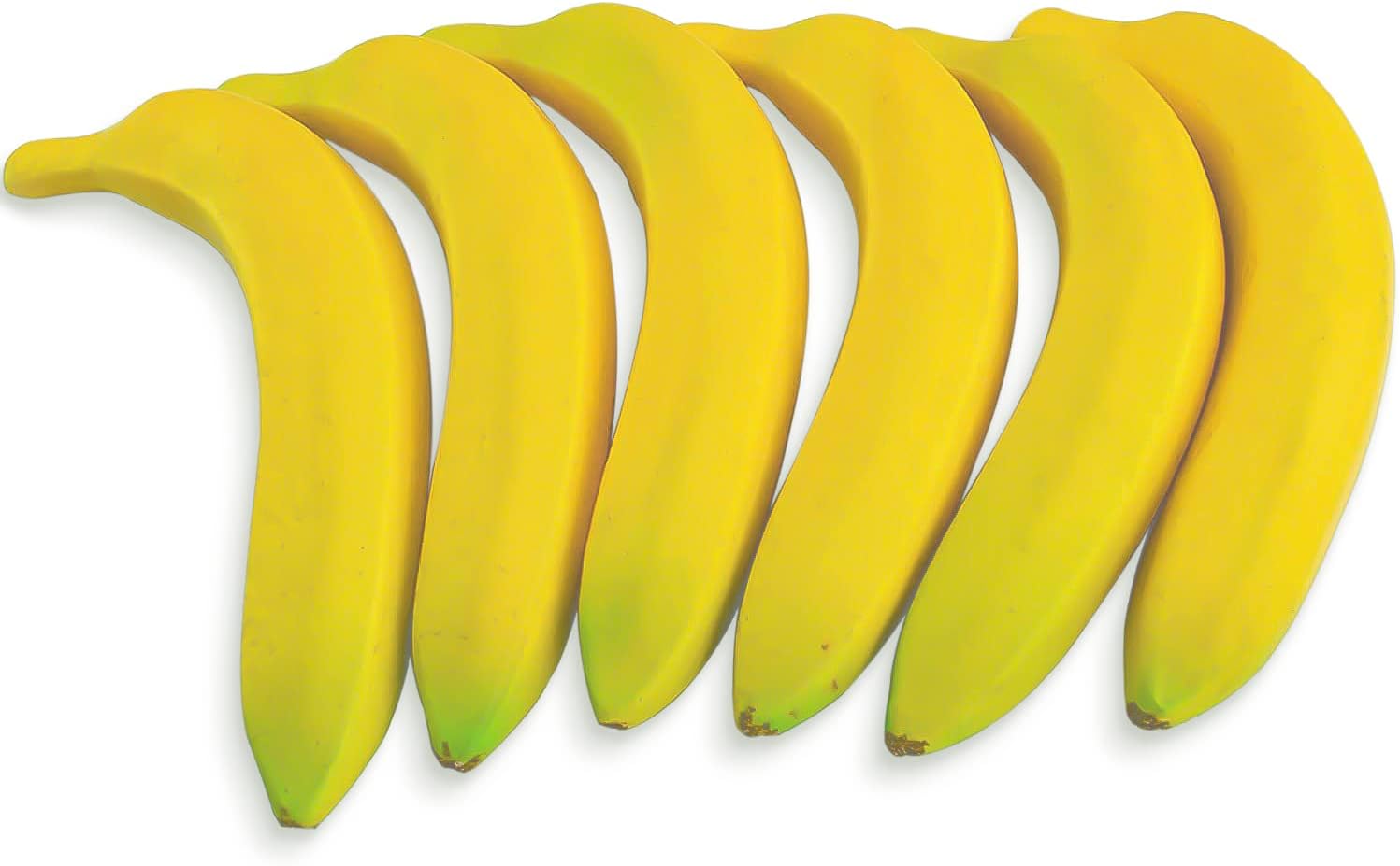 SAMYO Artificial Yellow Bananas 6pcs Lifelike Decoration