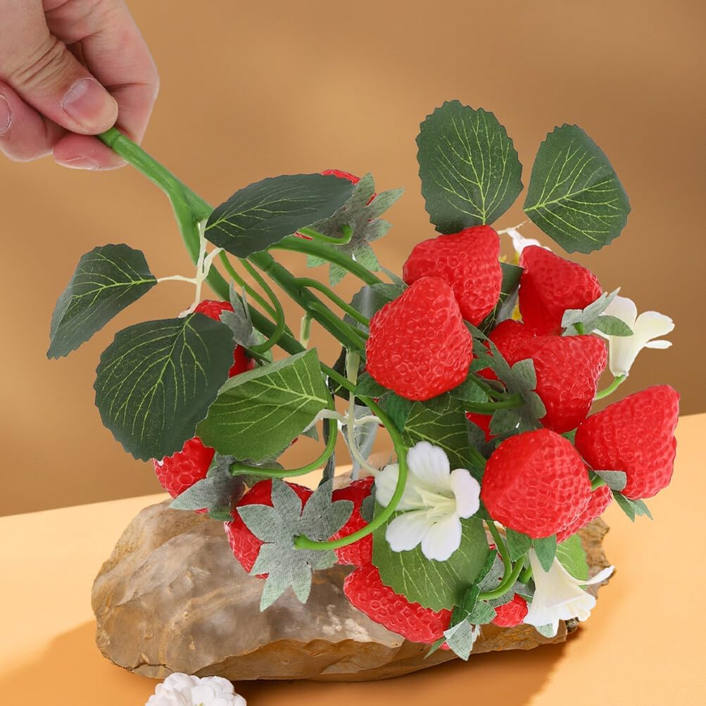 Alipis Artificial Strawberries for Decor and Centerpieces