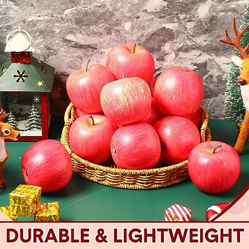Yunlly 24 Pcs Realistic Artificial Apples Decor 1