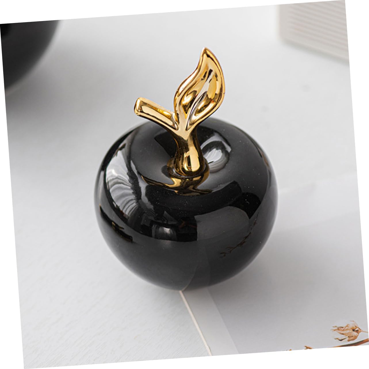 Zerodeko Lifelike Ceramic Apple Christmas Ornament
