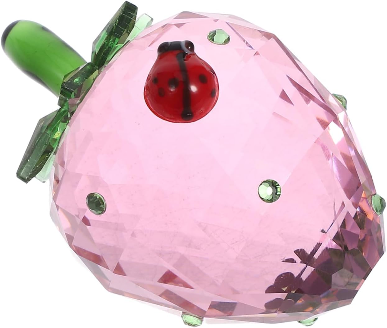 Cabilock Crystal Strawberry Decorative Figurine