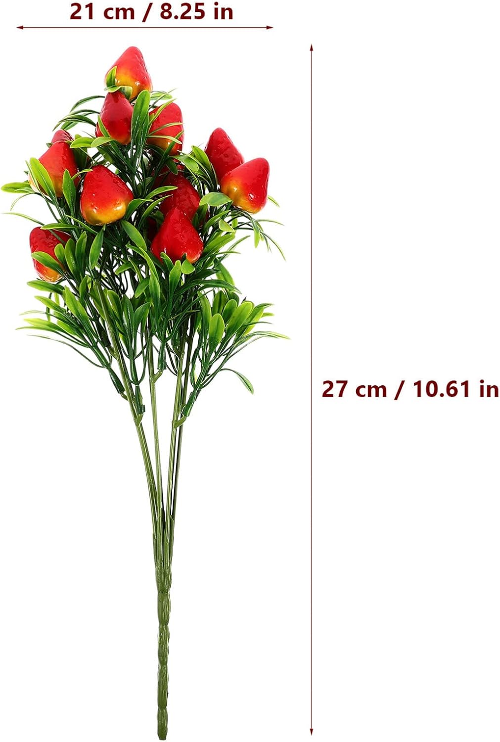 VOSAREA Artificial Strawberry Branch for Home Decor