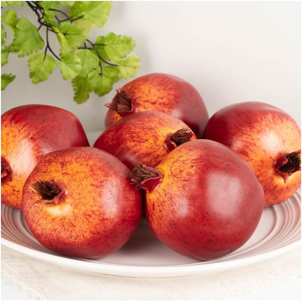 Factory Direct Craft Artificial Pomegranate Set of 6
