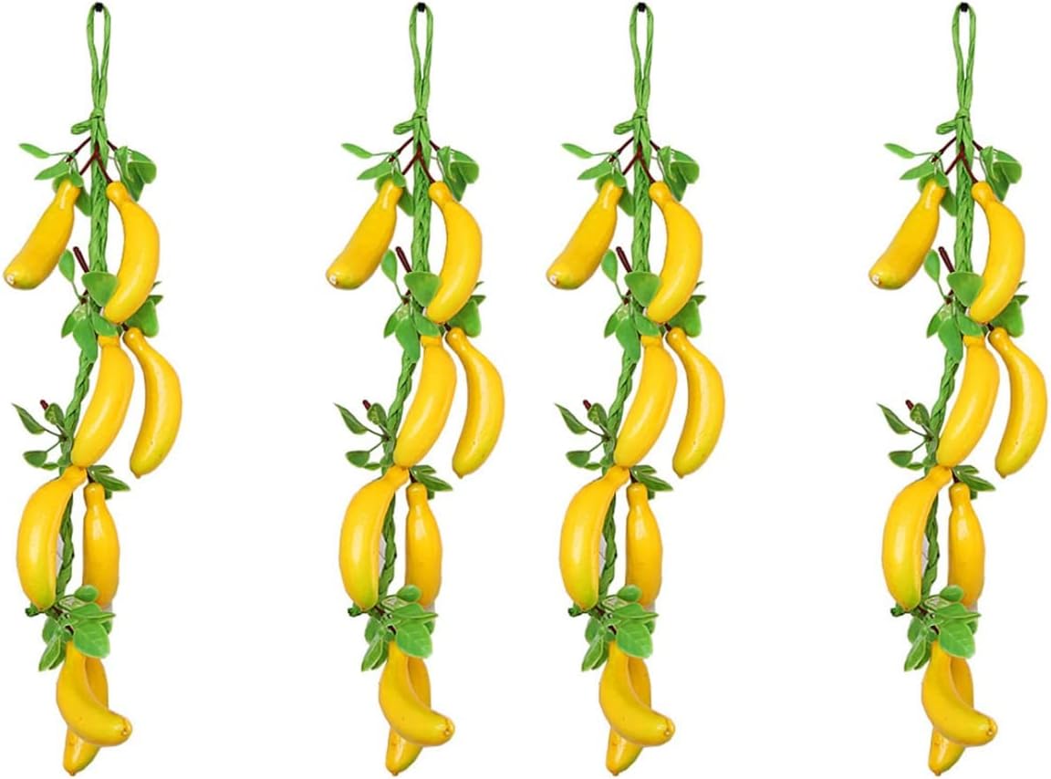 Artificial Banana Hanging Decorations 4pcs