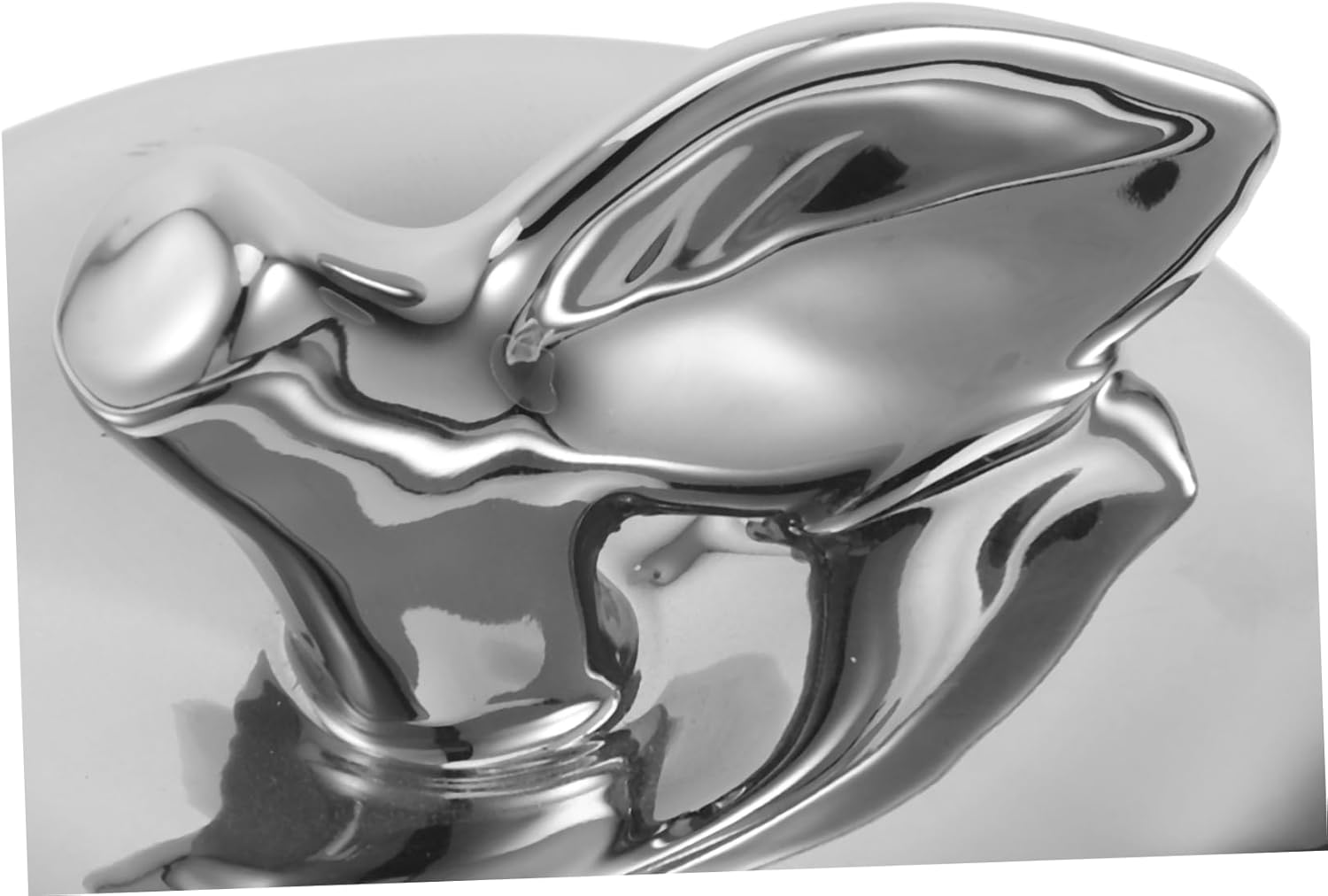PartyKindom Ceramic Apple Ornament Silver Figurine Decor