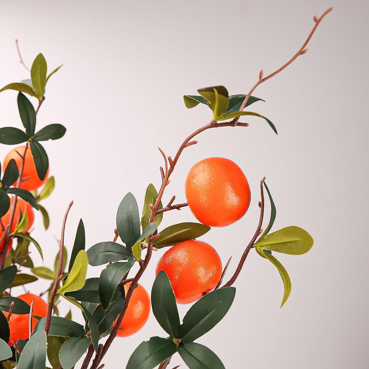 Gresorth 374 Inch Artificial Orange Branch 3pcs