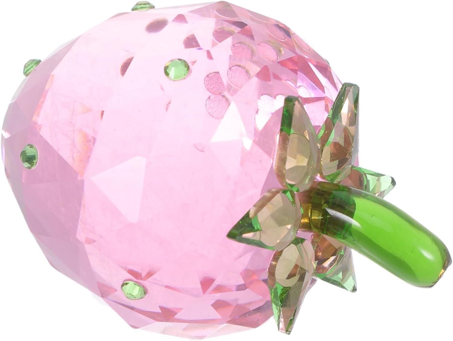 Crystal Strawberry Figurine for Home Decor