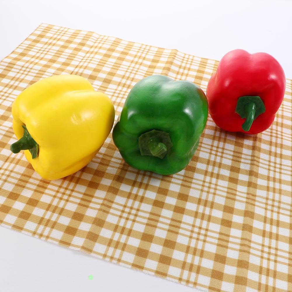Realistic Artificial Bell Pepper Green Decor Prop
