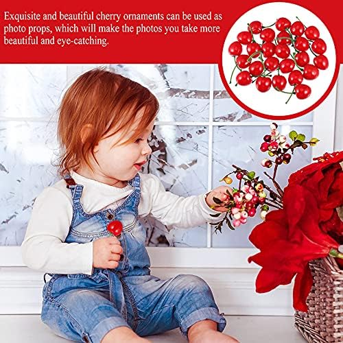 Pack of 25 Artificial Lifelike Cherry Decor