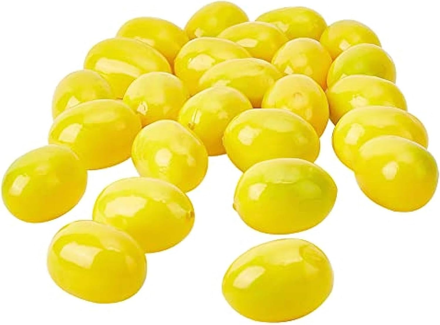 20Pcs Yellow Mini Fake Lemon Fruit Decor
