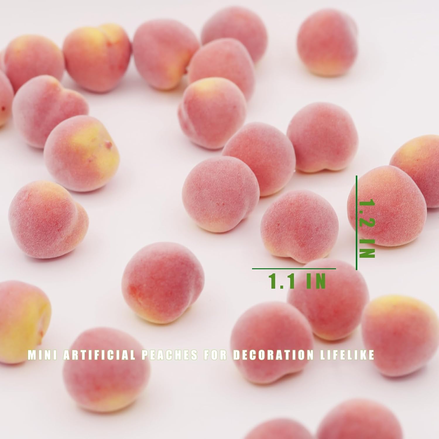 Tuxiaobu Artificial Peaches 30 Pcs Pink Decorations