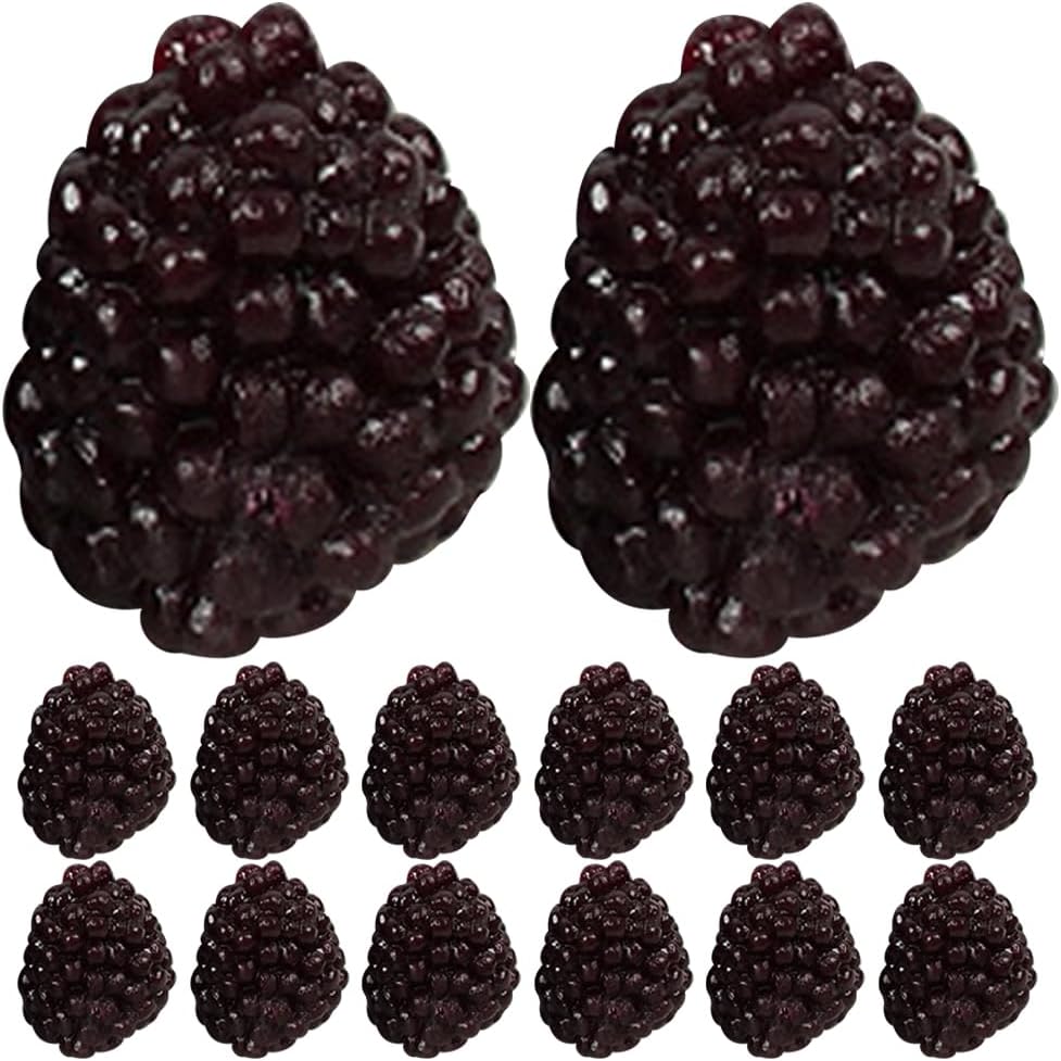 Alasum Artificial Raspberry 16PCS Lifelike Plant Decor Photography Props