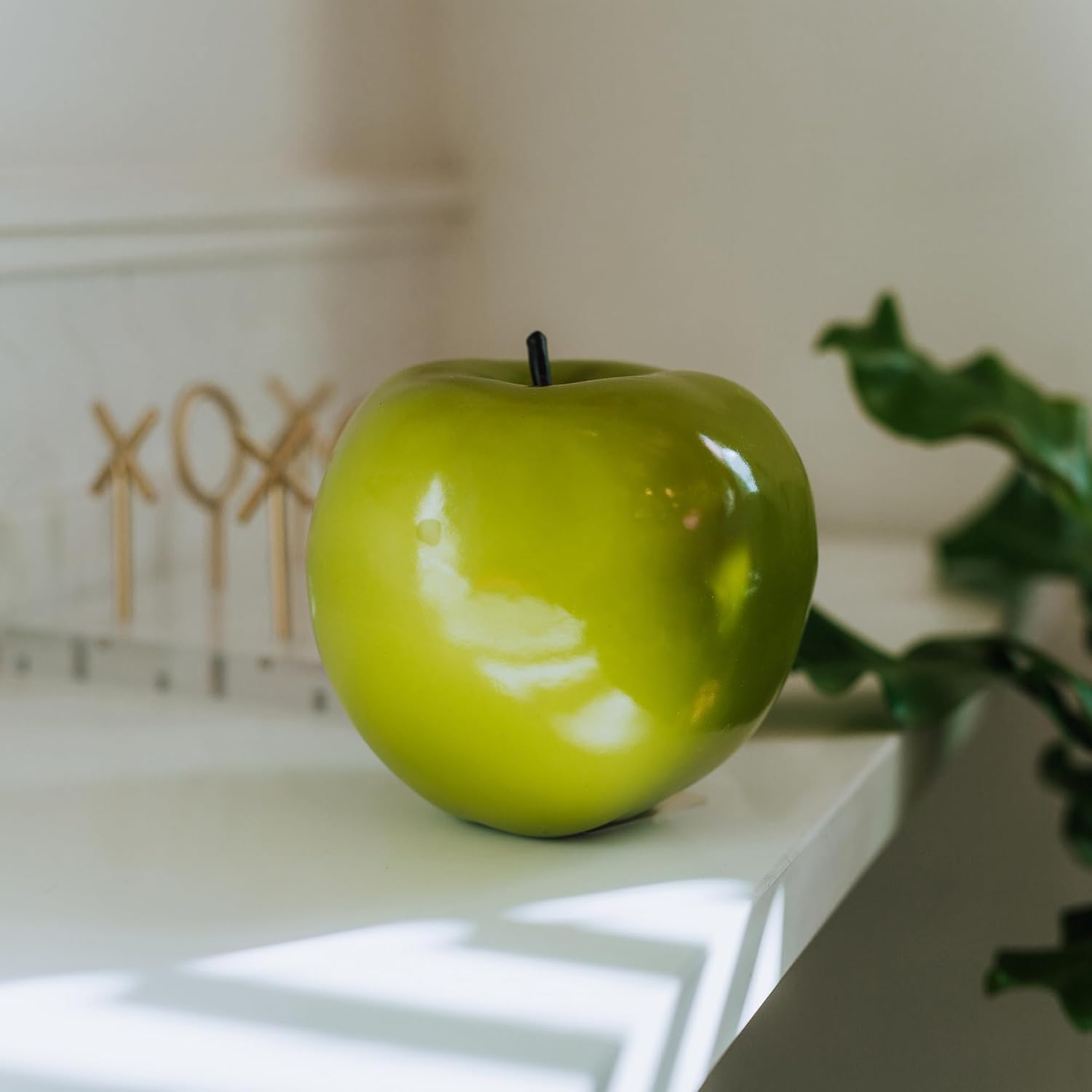 Flora Bunda 6 Inch Shiny Artificial Apple Green Centerpiece