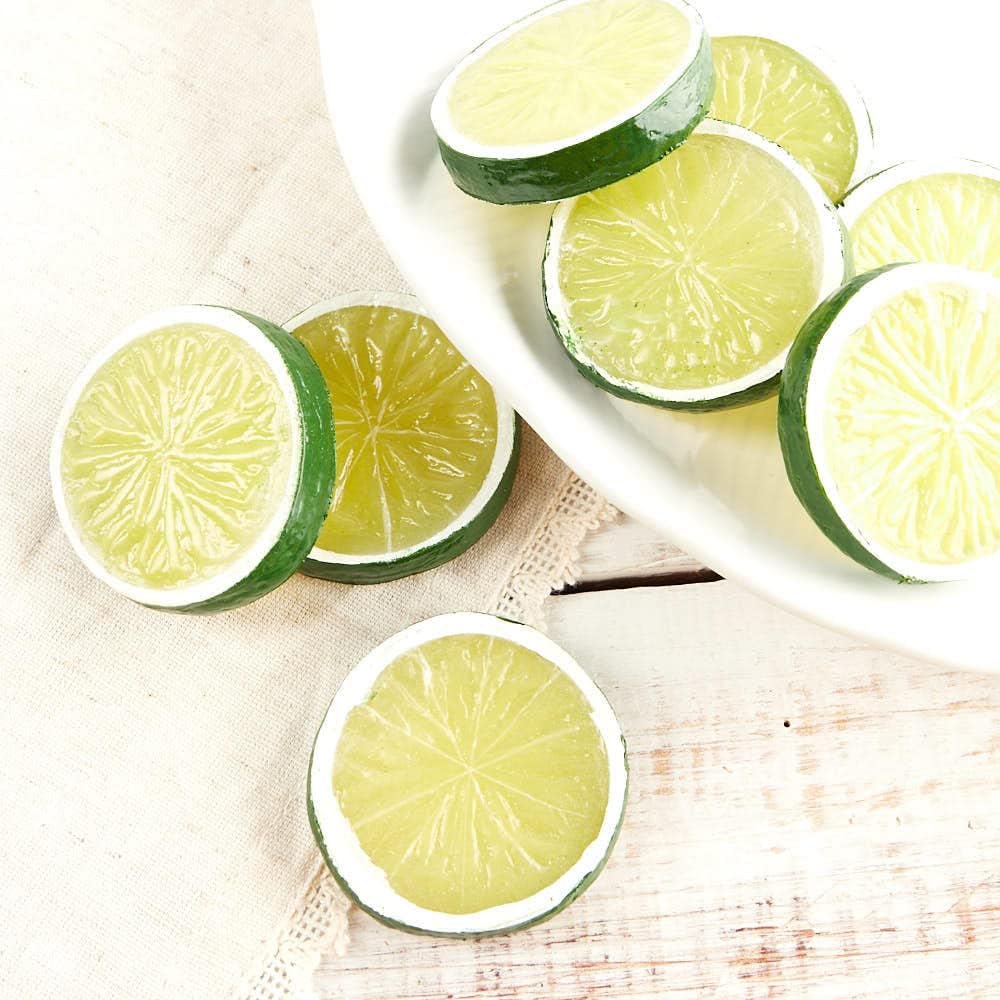 Factory Direct Craft 16 Artificial Lime Slices for Fruit Displays