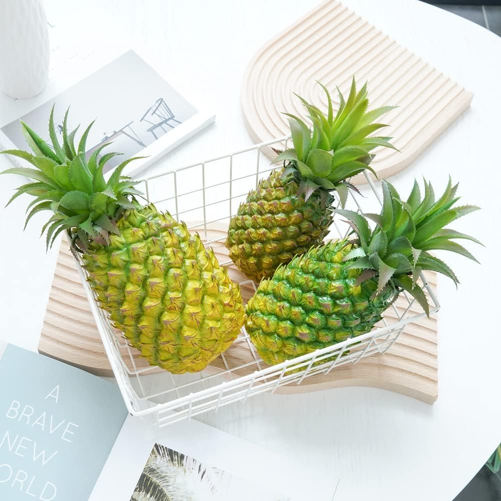 QIRMIZI 2 Pack Artificial Pineapple - Realistic Decor Fruit