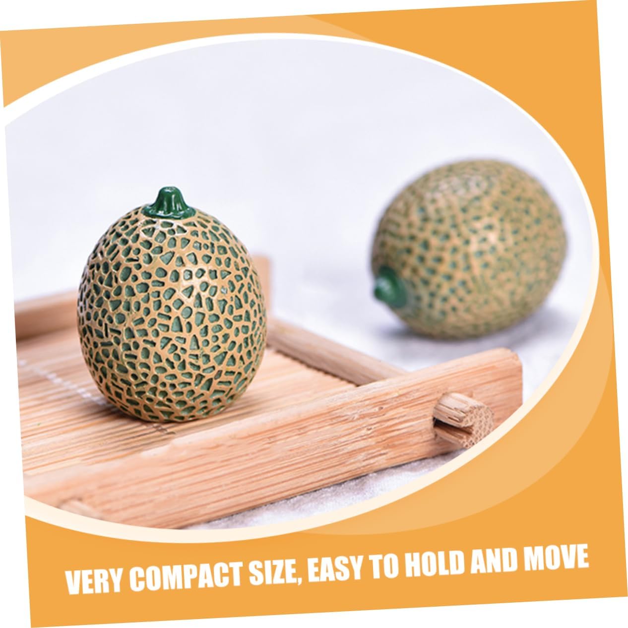 8PCS Unique Decorative Artificial Cantaloupe Props for Home