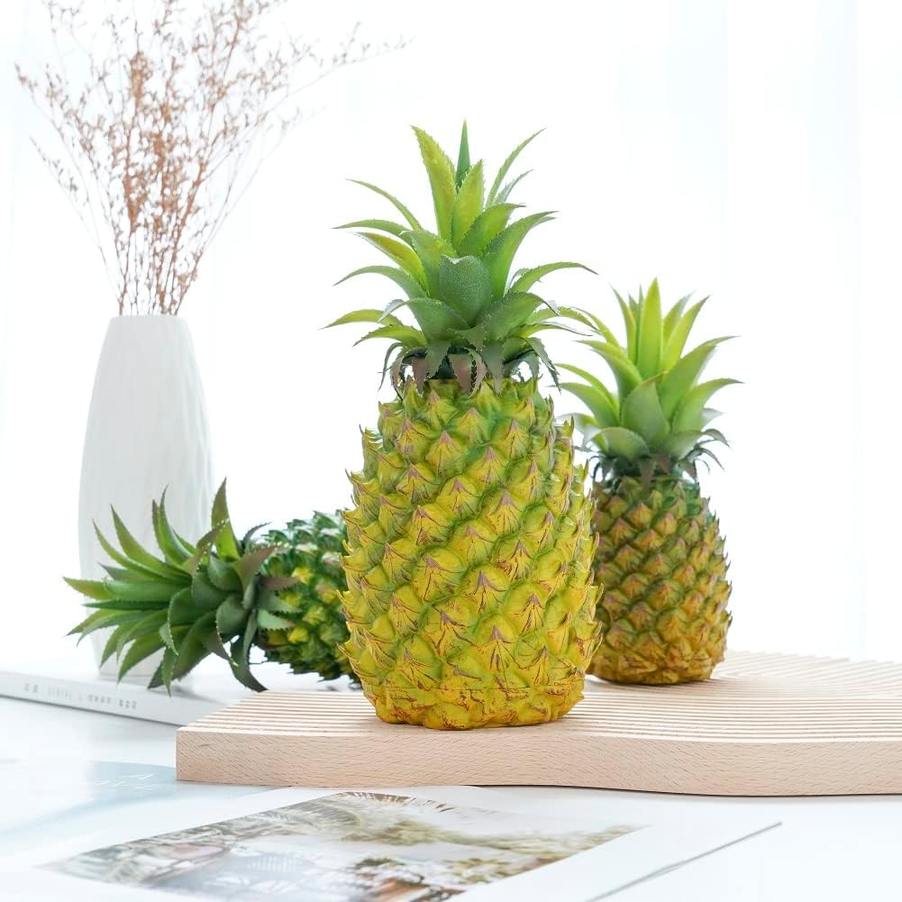 QIRMIZI 2 Pack Artificial Pineapple - Realistic Decor Fruit