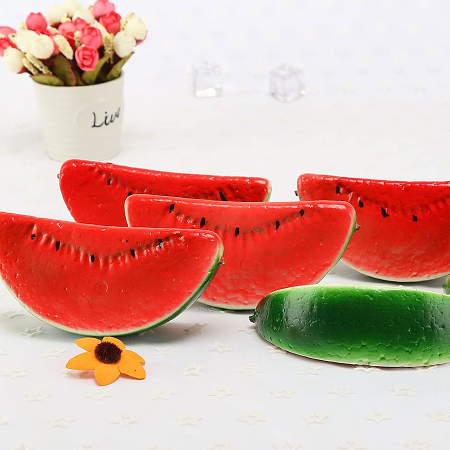 Artificial Watermelon Fruit Display Prop for Dining Table