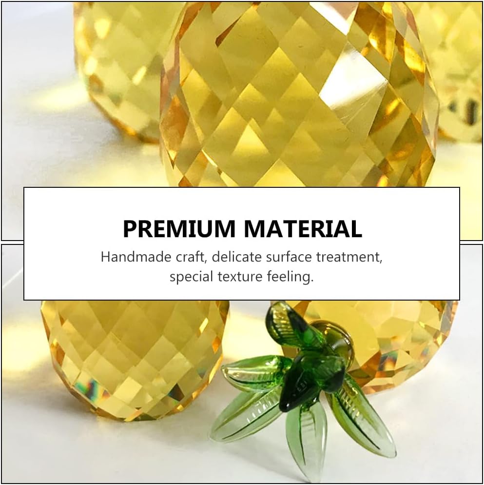 Homoyoyo Kawaii Pineapple Decor Artificial Crystal Tabletop Decoration