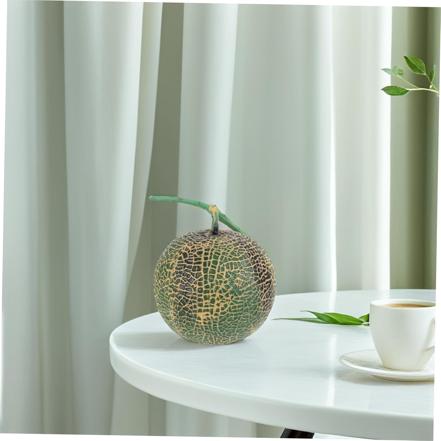 Realistic Artificial Cantaloupe Model for Home Decor