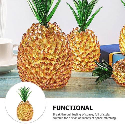 Crystal Pineapple Figurine Desk Decor Art Sculpture