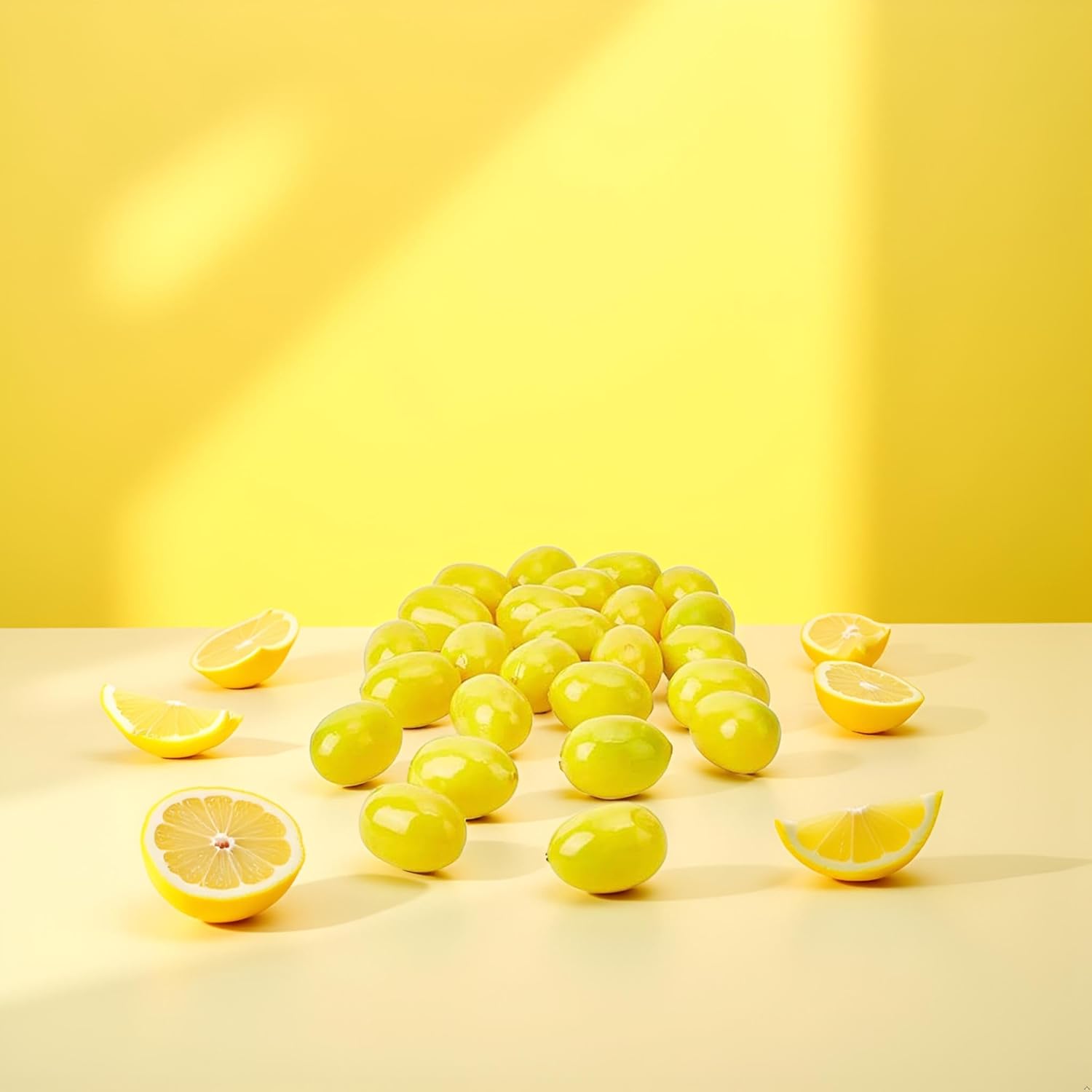 20Pcs Yellow Mini Fake Lemon Fruit Decor 1