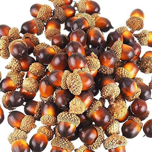Wonuu 100 Piece Craft Acorn Decor Set