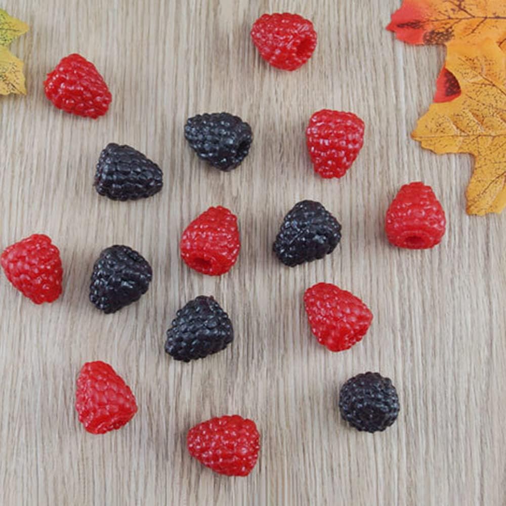 RAYNAG 20pcs Artificial Red Raspberry Photography Props