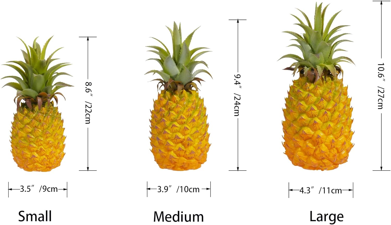QIRMIZI Artificial Pineapple - Simulated Fruit Decoration