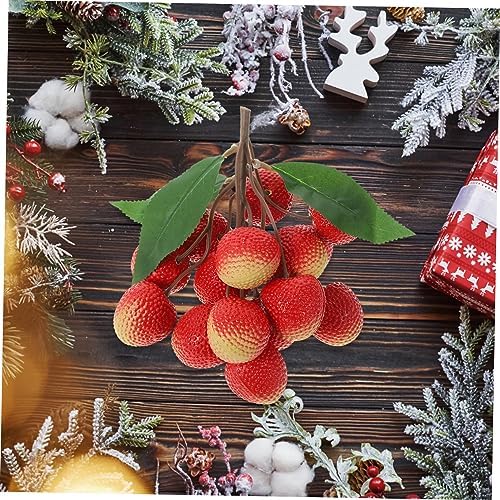 Cabilock 1 Bunch Realistic Artificial Lychee Cluster