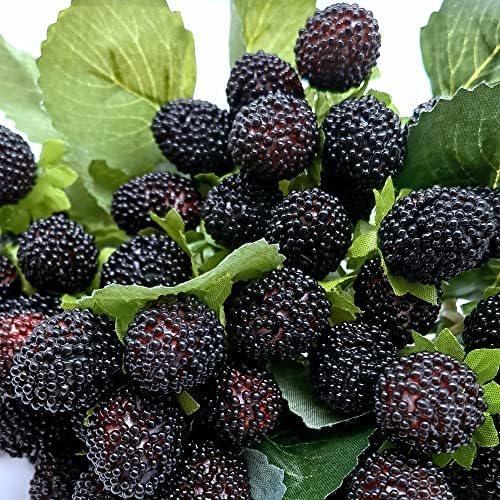 M2cbridge 4PCS Artificial Raspberry Red Berry Strawberry Faux Fruit Decor