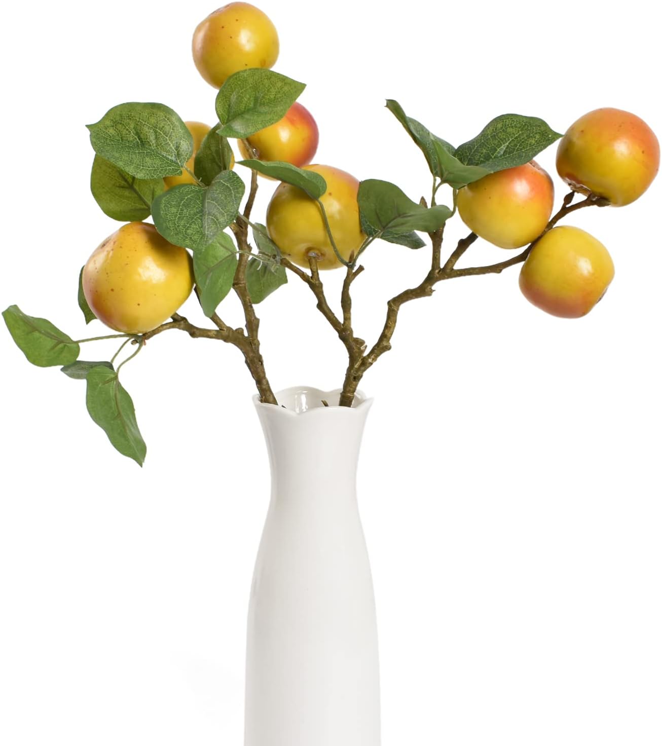 Hagao Artificial Apple Branches 2pcs Lifelike Decoration