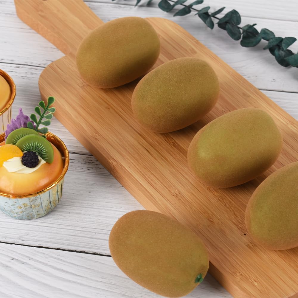 Realistic Artificial Kiwi Fruit Set of 6