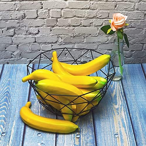 SAMYO Artificial Yellow Bananas 6pcs Lifelike Decoration