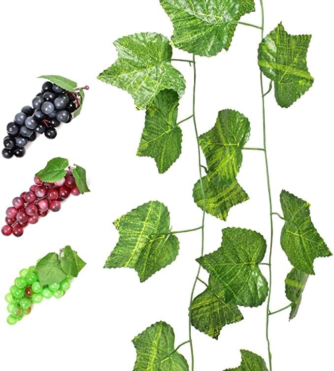 HUIANER Artificial Grape Vines for Home and Party Decorations