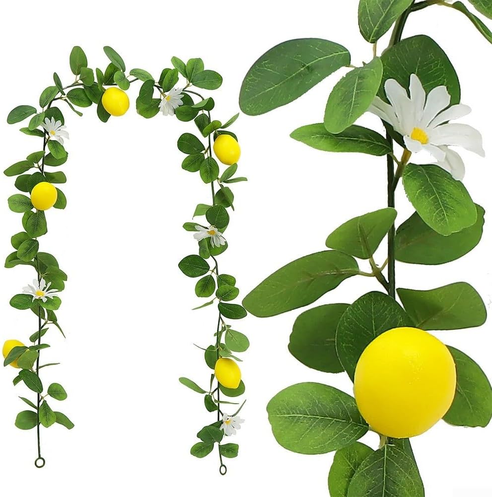 656ft Artificial Lemon Garland for Home Decor