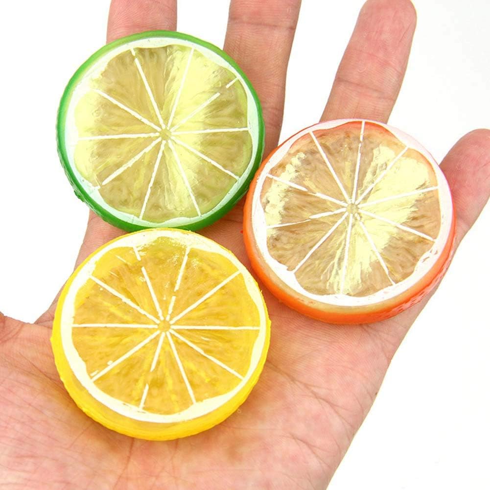 30Pcs Artificial Lemons Realistic Wedding Decor Photography Props