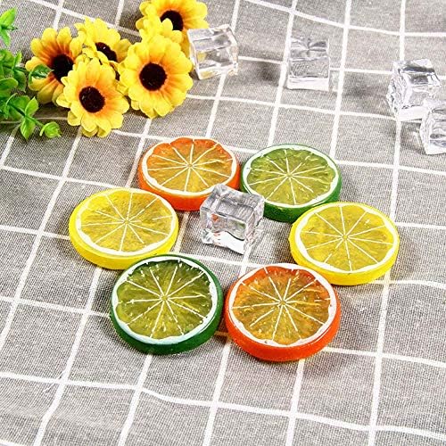 30Pcs Artificial Lemons Realistic Wedding Decor Photography Props