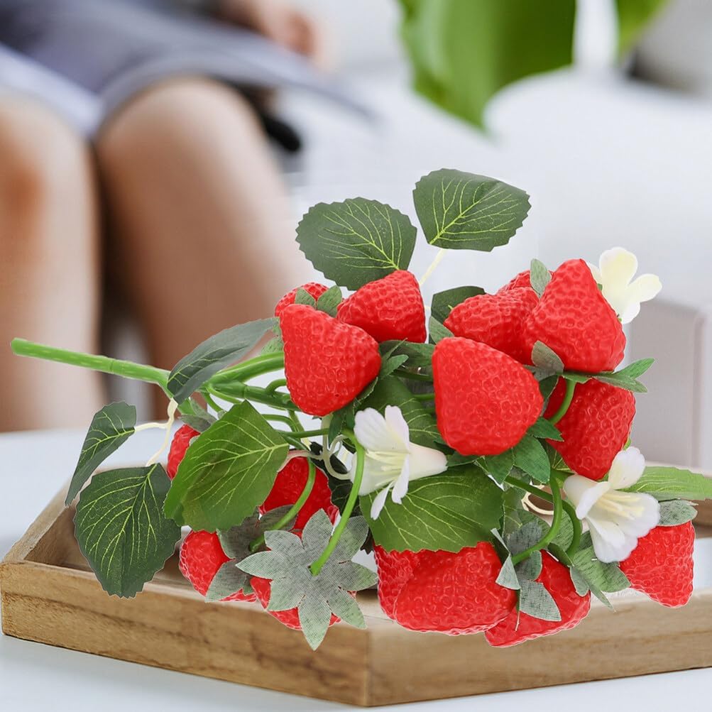 Alipis Artificial Strawberries for Decor and Centerpieces