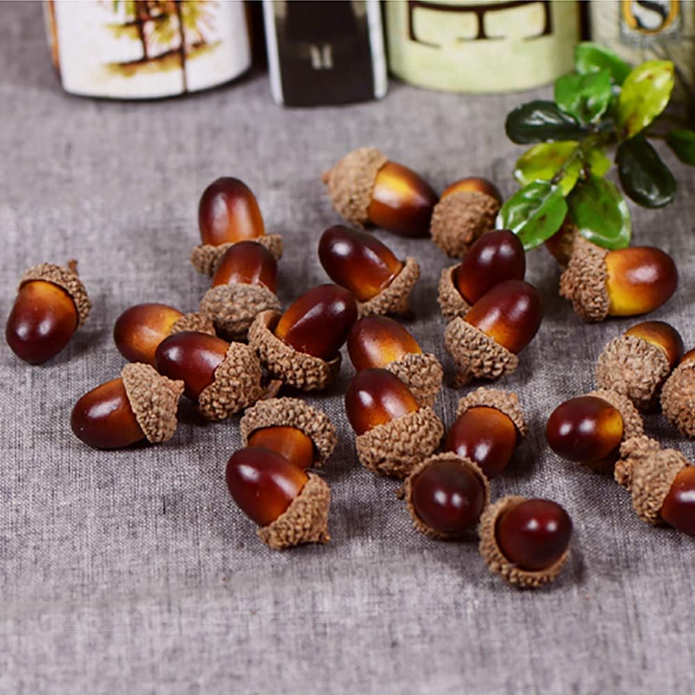 Wonuu 100 Piece Craft Acorn Decor Set