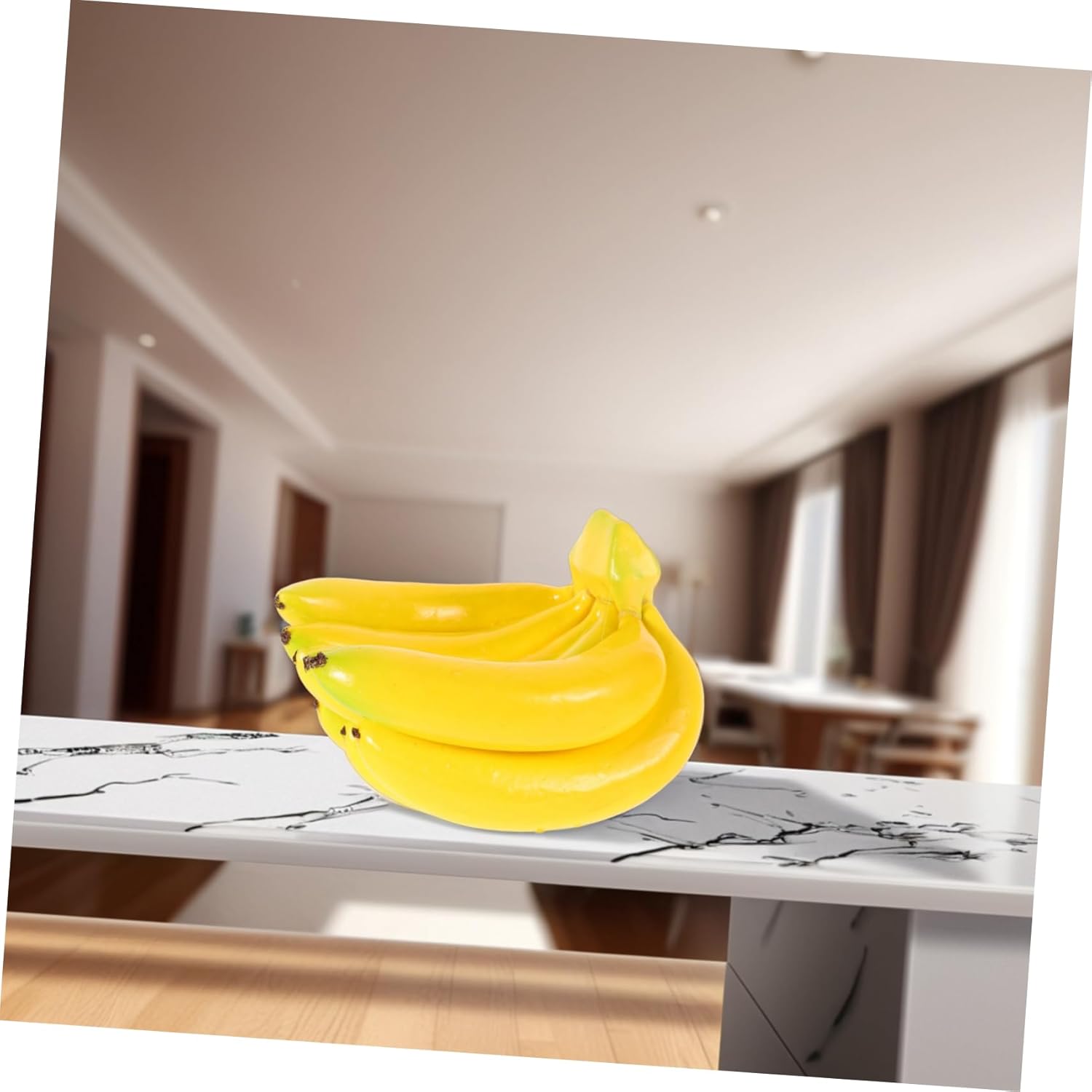 Hemoton Realistic Banana Bunch Artificial Fruit Decor