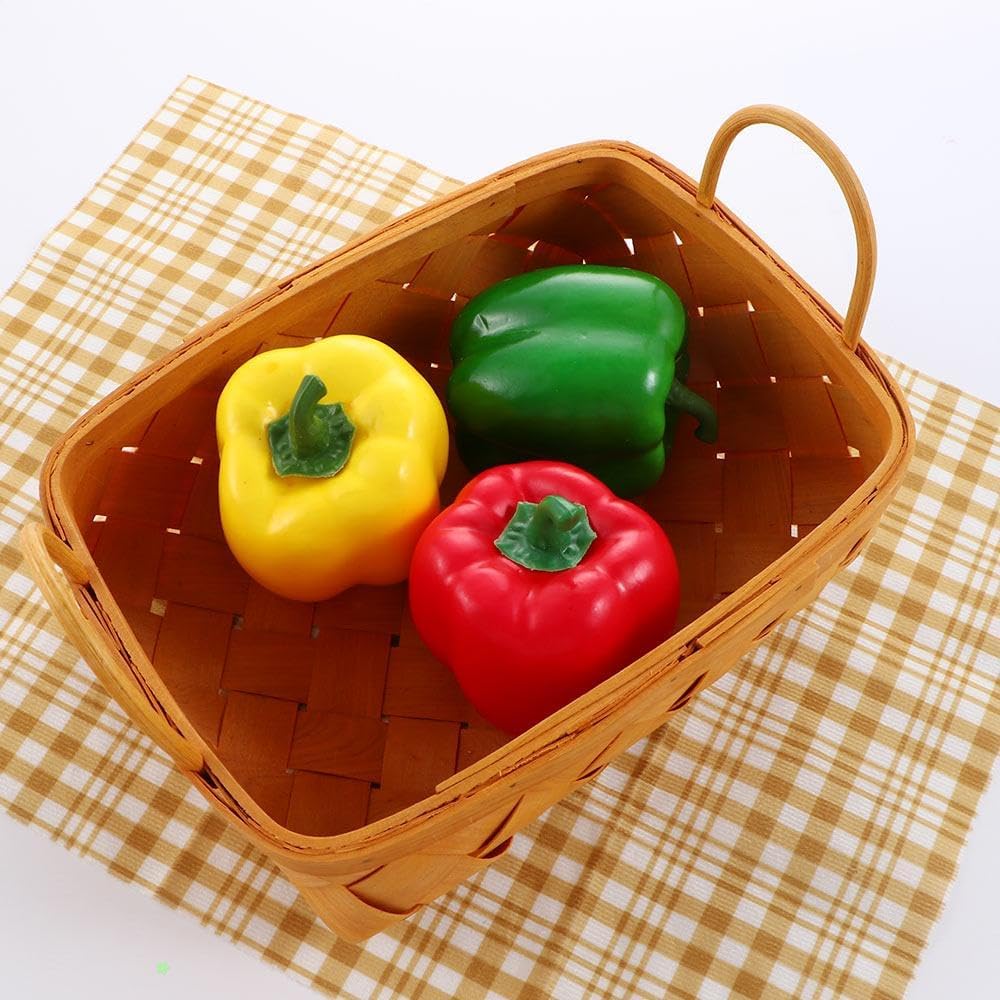 Realistic Artificial Bell Pepper Green Decor Prop