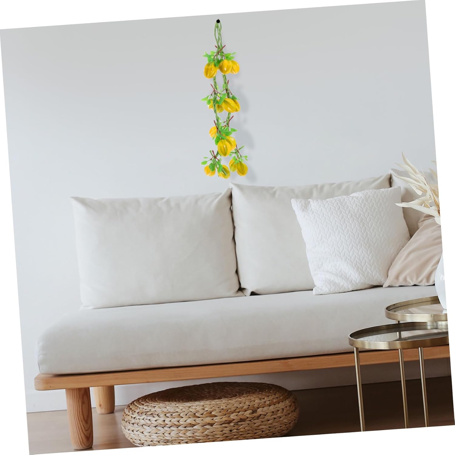 IMIKEYA Artificial Fruit Garland with Green Leaves
