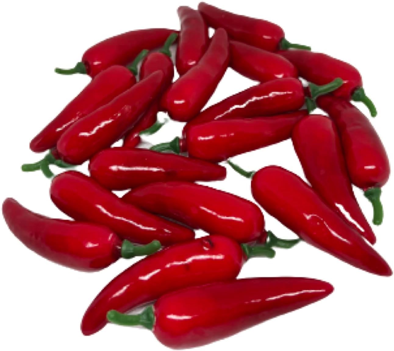 20 Pcs Realistic Fake Chili Peppers Photography Props