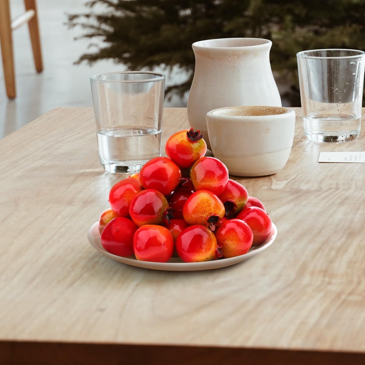 26PCS Mini Fake Pomegranate Artificial Decor