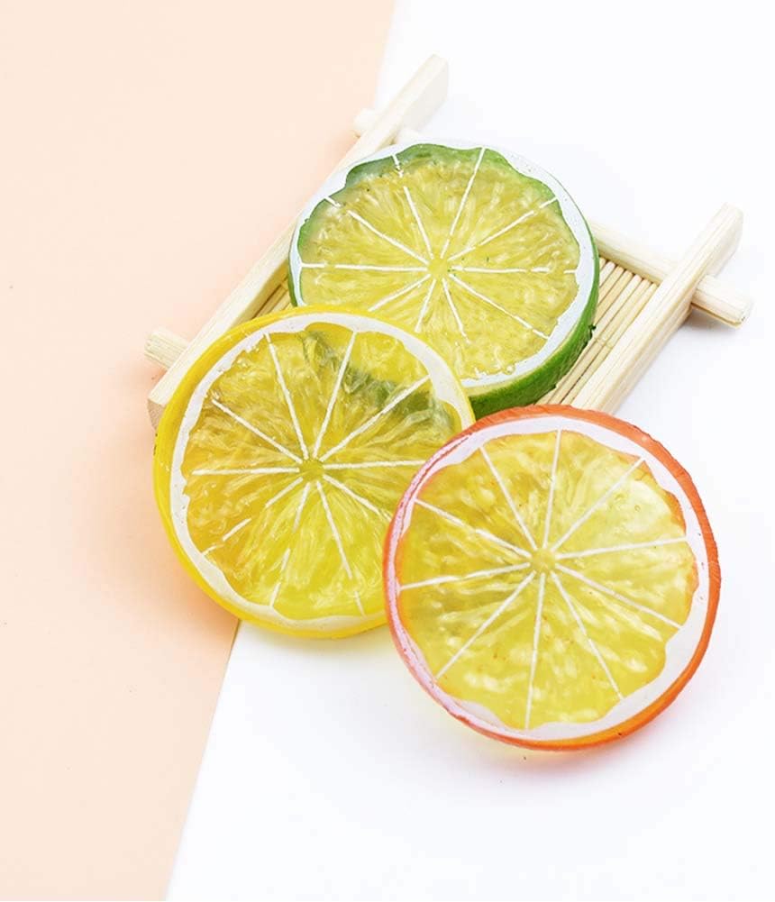 30Pcs Artificial Lemons Realistic Wedding Decor Photography Props