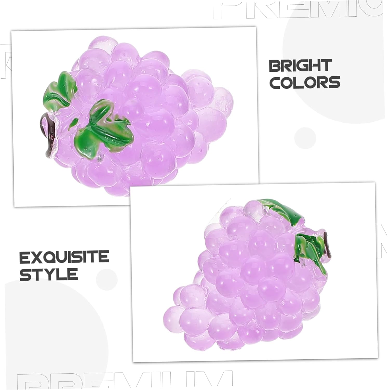 POPETPOP 20PCS Mini Grape Figurines Artificial Decor